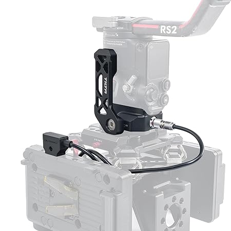 Tilta Power Supply Base Plate for RS 2 Compatible with RS2 Gimbal | External Power Solution for RS2, Security Bracket Included | TGA-PBP