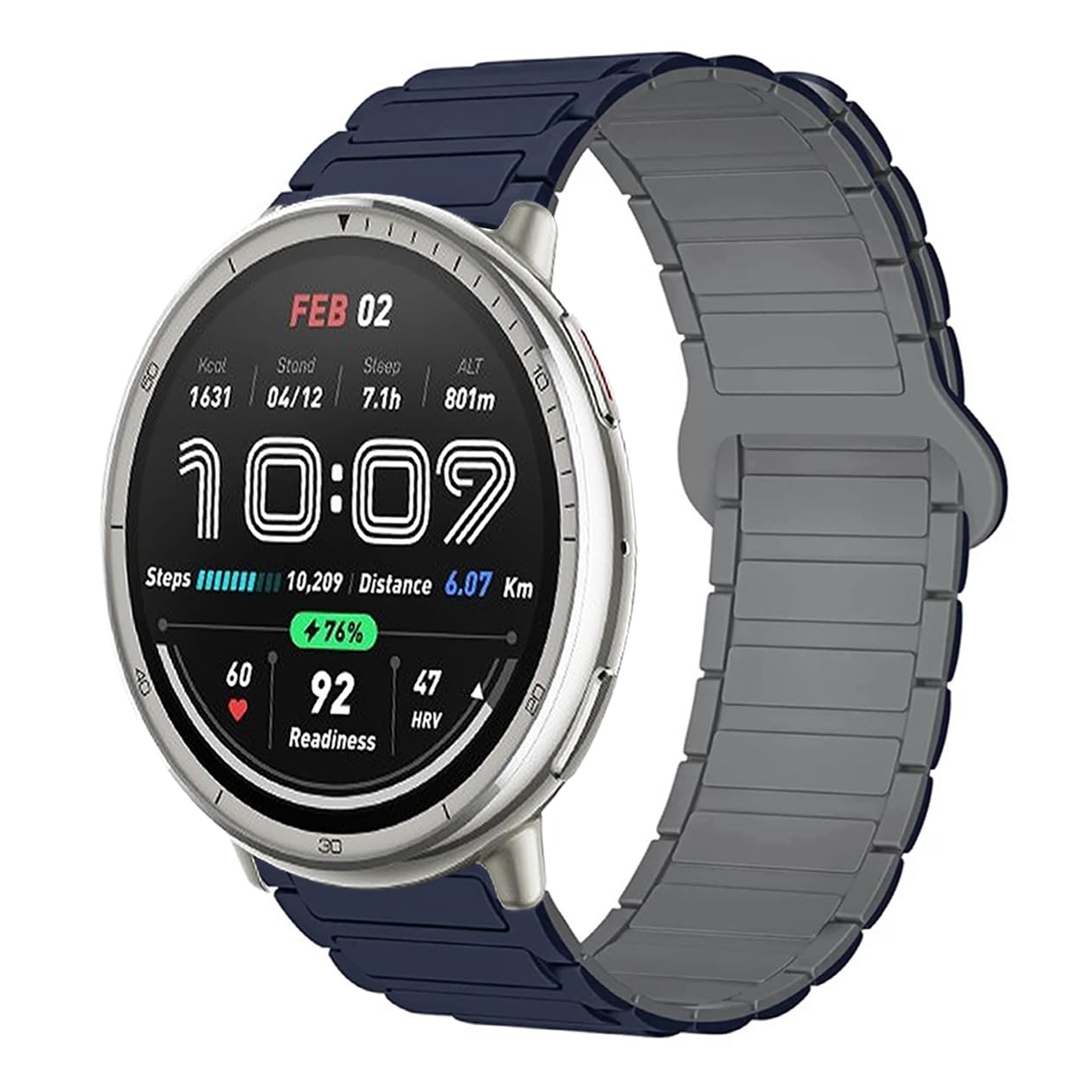 Lamshaw Correas de Compatible con Amazfit Active 2 Correas-Compatible con 20mm y 22mm-Correa Deportivas Magnético Silicona Suave de Repuesto para Mujeres y Hombres