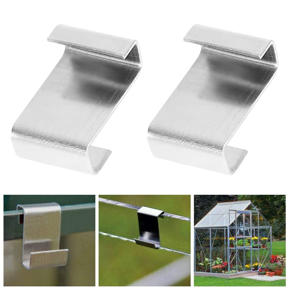 Greenhouse Glass Clips, 30 W wire Clips and 30 Overlap Z Clips