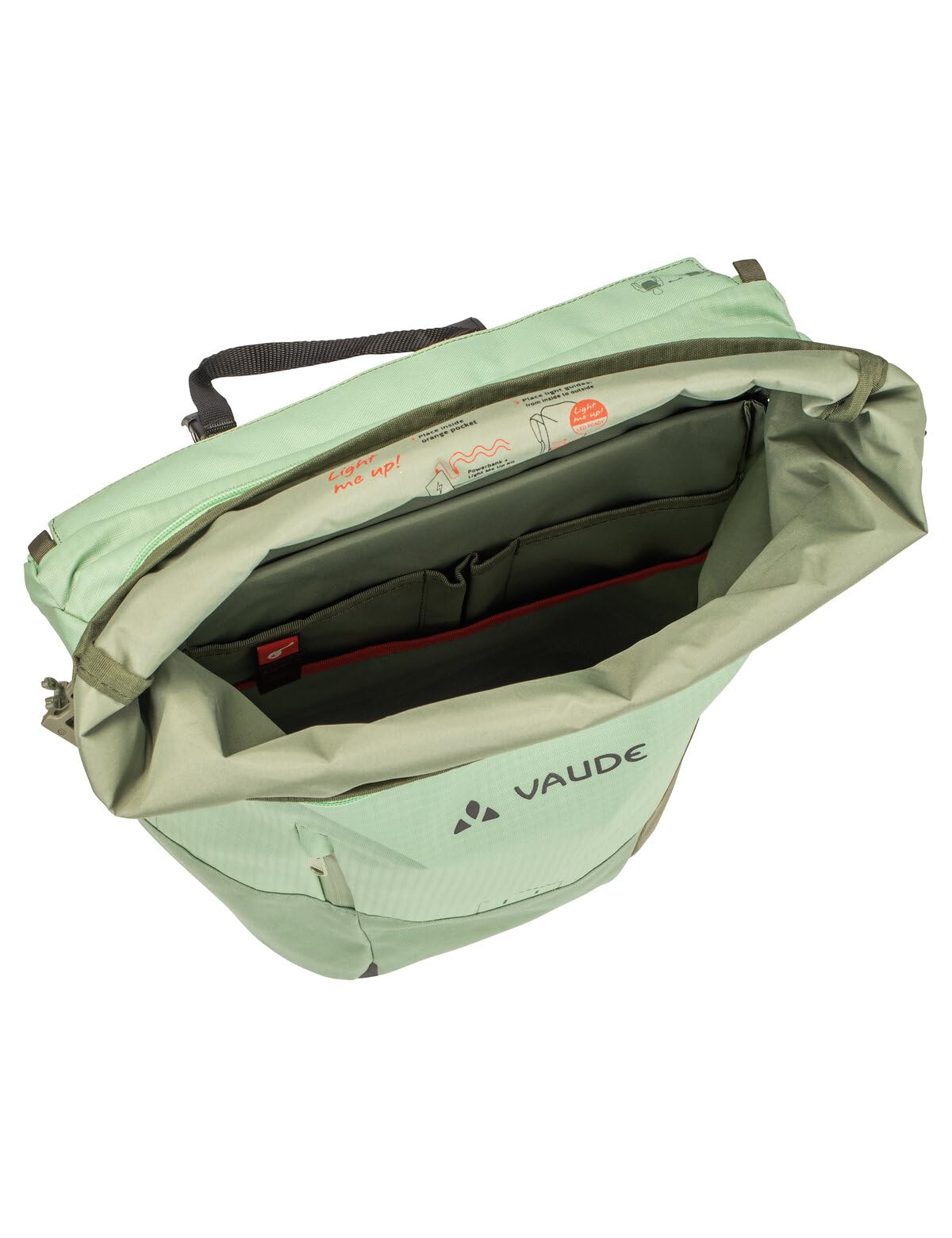 VAUDE Fahrrad 2in1 Hinterradtasche & Rucksack Citygo Bike 23 II, 23 Liter Volumen, Aloe Vera, Einheitsgröße Sport & Freizeit