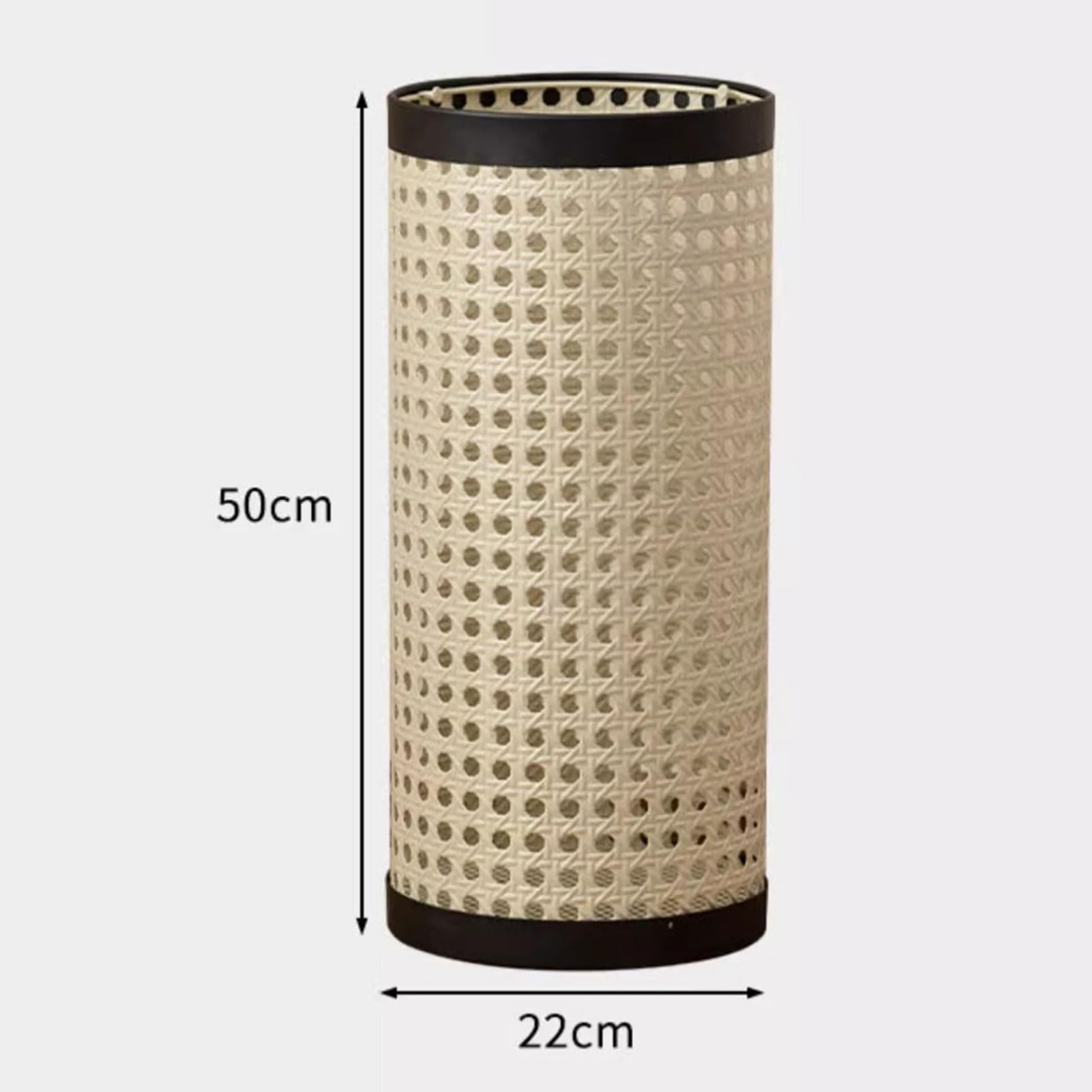 Porte-parapluie pour entrée – Porte-parapluie rond en fer avec plateau d'égouttement amovible, parfait pour l'organisation et la décoration de ferme rustique, aide à garder les sols secs