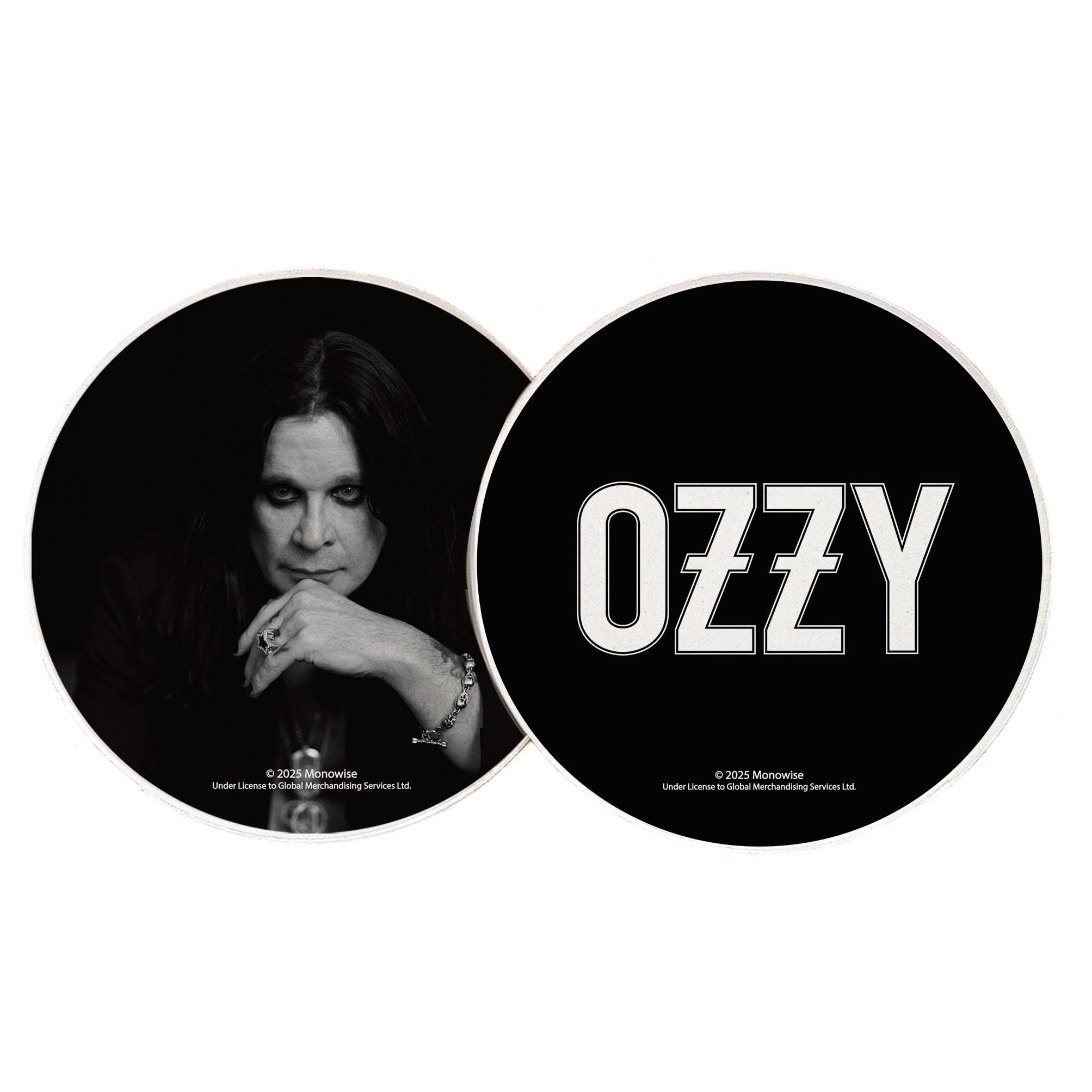 Desert Cactus Cardinal Gold Ozzy Osbourne Car Accessories Absorbent Sandstone Cup Coasters Licensed Product Set Of 2 (Design C)