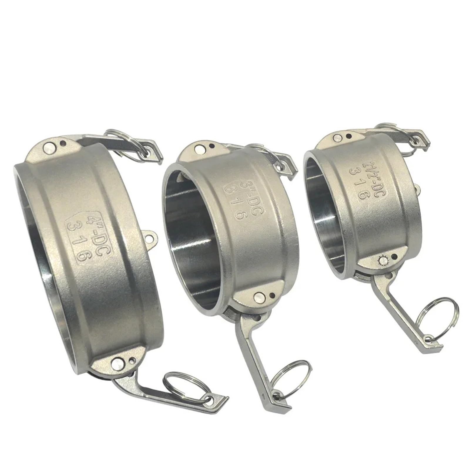 Camlock Groove Fitting 304 Stainless Steel Type DC CAM Lock Quick Connector 1/2" 3/4" 1" 1-1/4" 1-1/2" 2" 2-1/2" 3" 4" 1pcs(3/4")