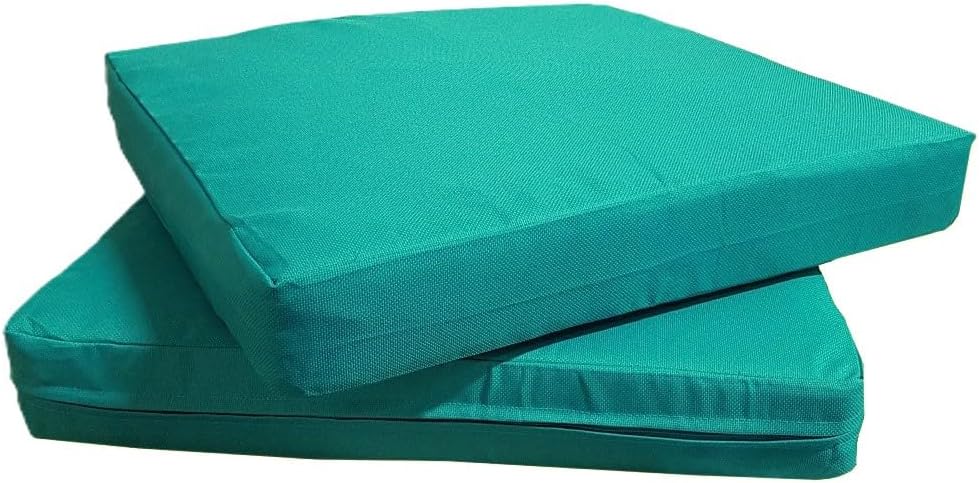 Patio Cushion Covers for Outdoor Deep Seat Lounge (20X18, Peacock)