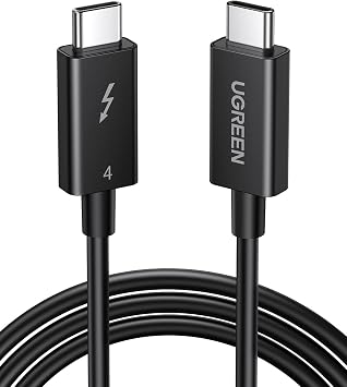 UGREEN Thunderbolt 4.0 40Gbps 100W 8K  arj Data ve G r nt  Aktar m Kablosu 2 Metre