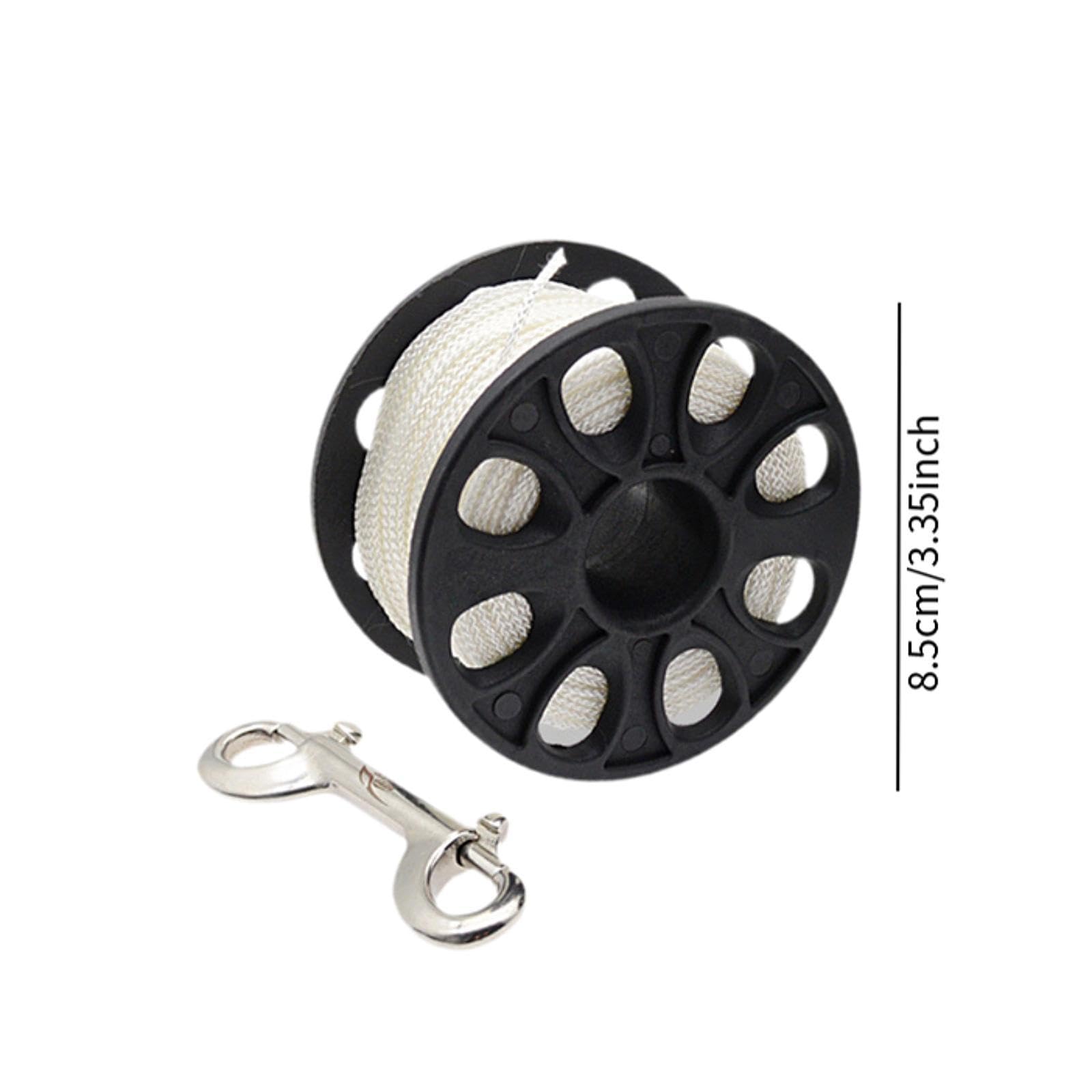 Scuba Diving Finger Spool mit Doppeltem Endhaken Und Glatter Nylonleine Ergonomische Tauchrolle für Einfaches Handling unter Wasser für Höhlentauchen