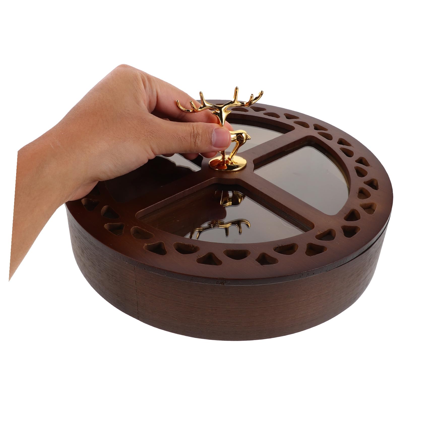 DOITOOL Boîte de Rangement Alimentaire à Compartiments avec Couvercle Plateau Divisé pour Fruits Secs Noix et Bonbons Organisateur Polyvalent pour Snacks et Fruits
