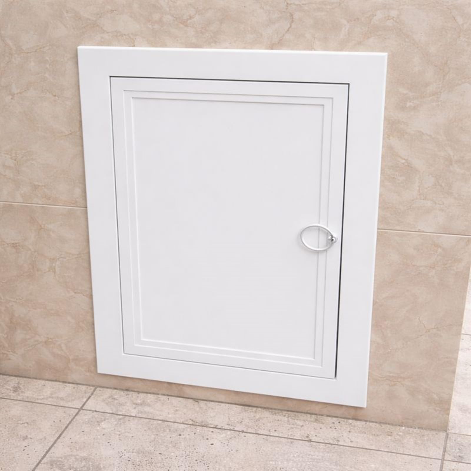 Yilufaykp White Ceiling Access Panel For Plumbing & Electrical, 12X12", 12X20" Wall Hole Cover, Inspection Door With Ring Pull(20X20in/50.8X50.8cm)