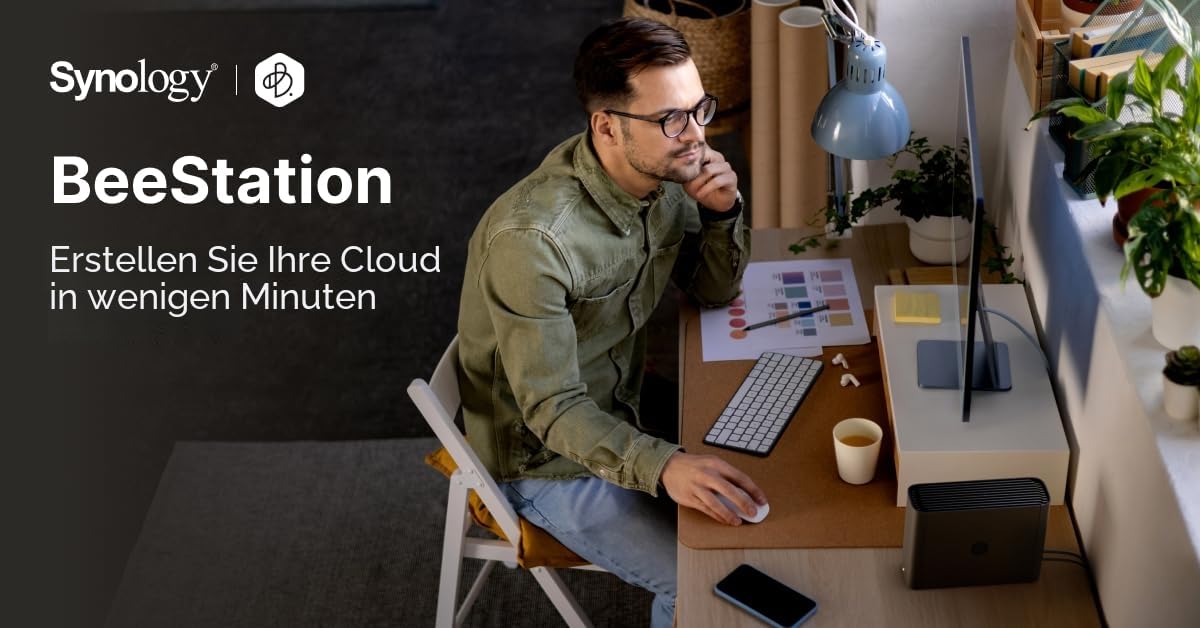 Synology BeeStation 4 TB, Private Cloud Storage, Schwarz