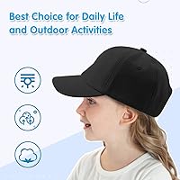 Vista 18 de Peecabe Gorra de béisbol para niños pequeños, unisex, de algodón, ajustable, para bebés, niños, gorra de béisbol para niñas de 1 a 5 años