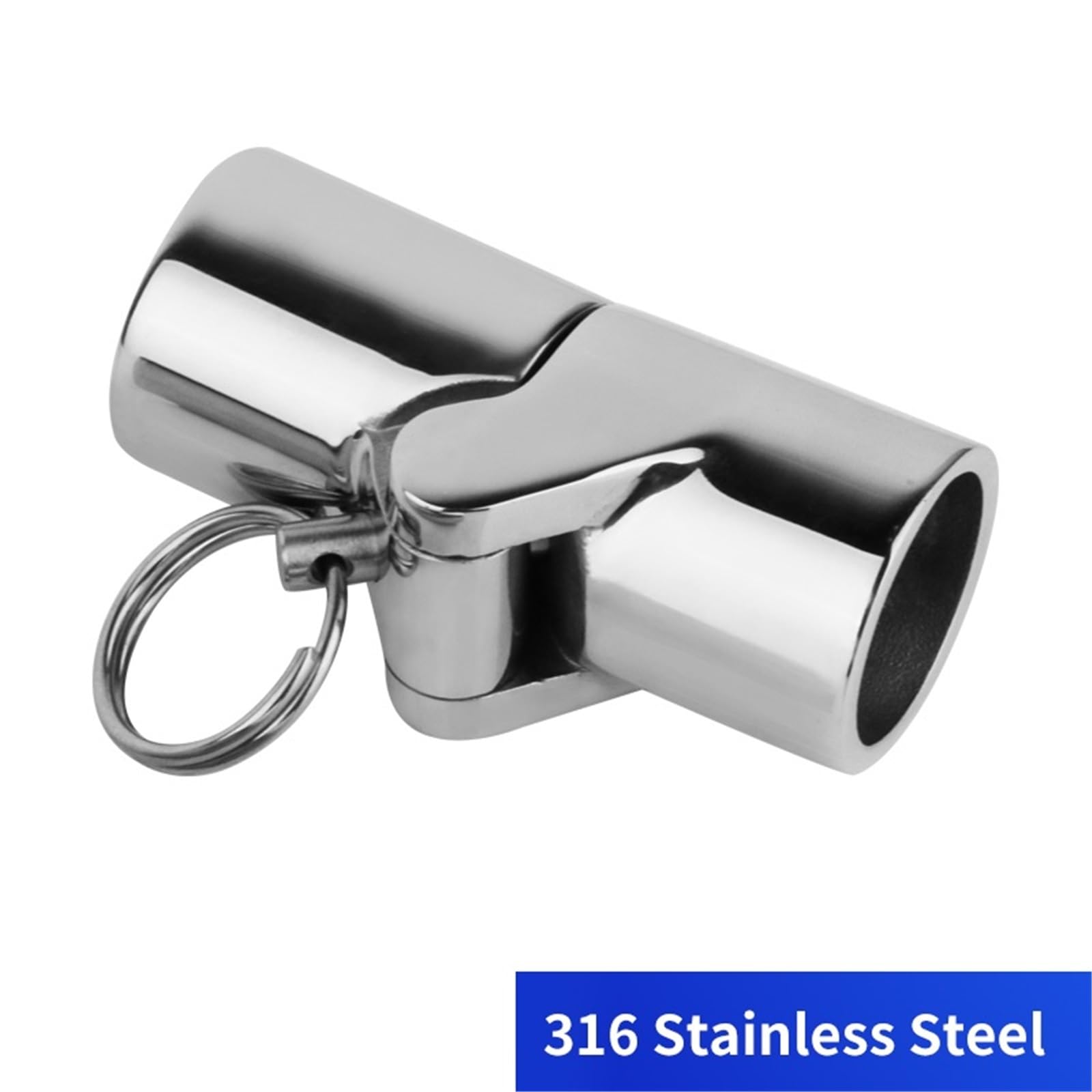2 PCS in Acciaio Inox 316 Pieghevole Girevole Giunto Tubo Connettore del Barca Hardware Marine Top Raccordo per Imbarcazioni