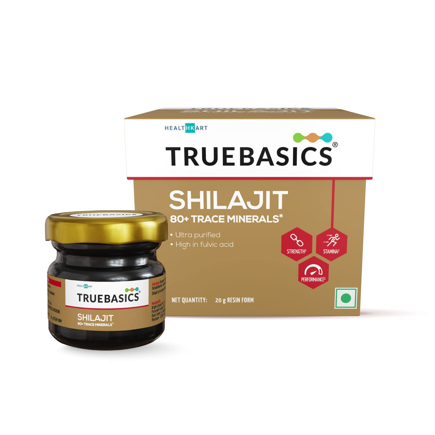 TrueBasics Shilajit Resin (20g) | 80+ Trace Minerals, Ultra Purified, High Fulvic Acid | For Immunity, Strength & Stamina (B0BHYPB9MW) Amazon Price History, Amazon Price Tracker