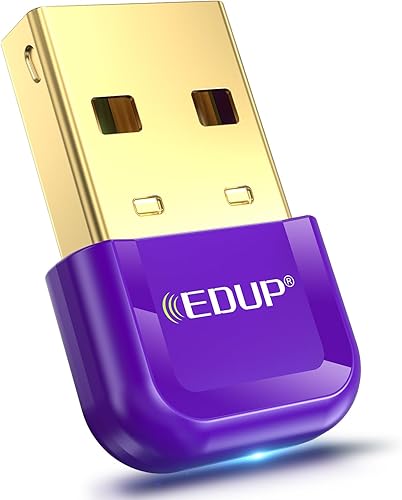 EDUP - Adaptador USB Bluetooth 5.3 para PC, receptor USB Bluetooth Dongle compatible con Windows 11108.1 Plug and Play para escritorio, laptop,