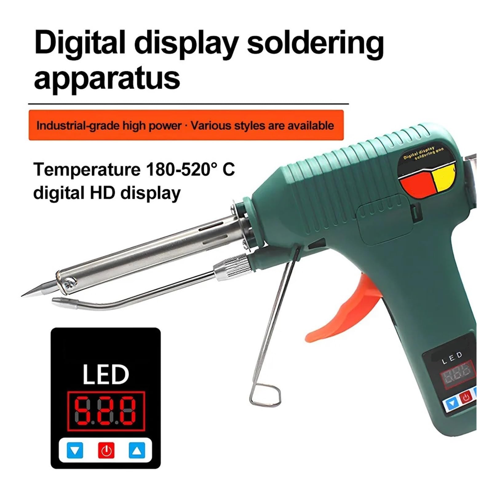 80/120W Saldatore Manuale Punta Di Ferro Pistola Stagno Calore Interno Elettrico Saldatrice Saldatura Set Strumenti Facile Saldatura Fluida(120W)