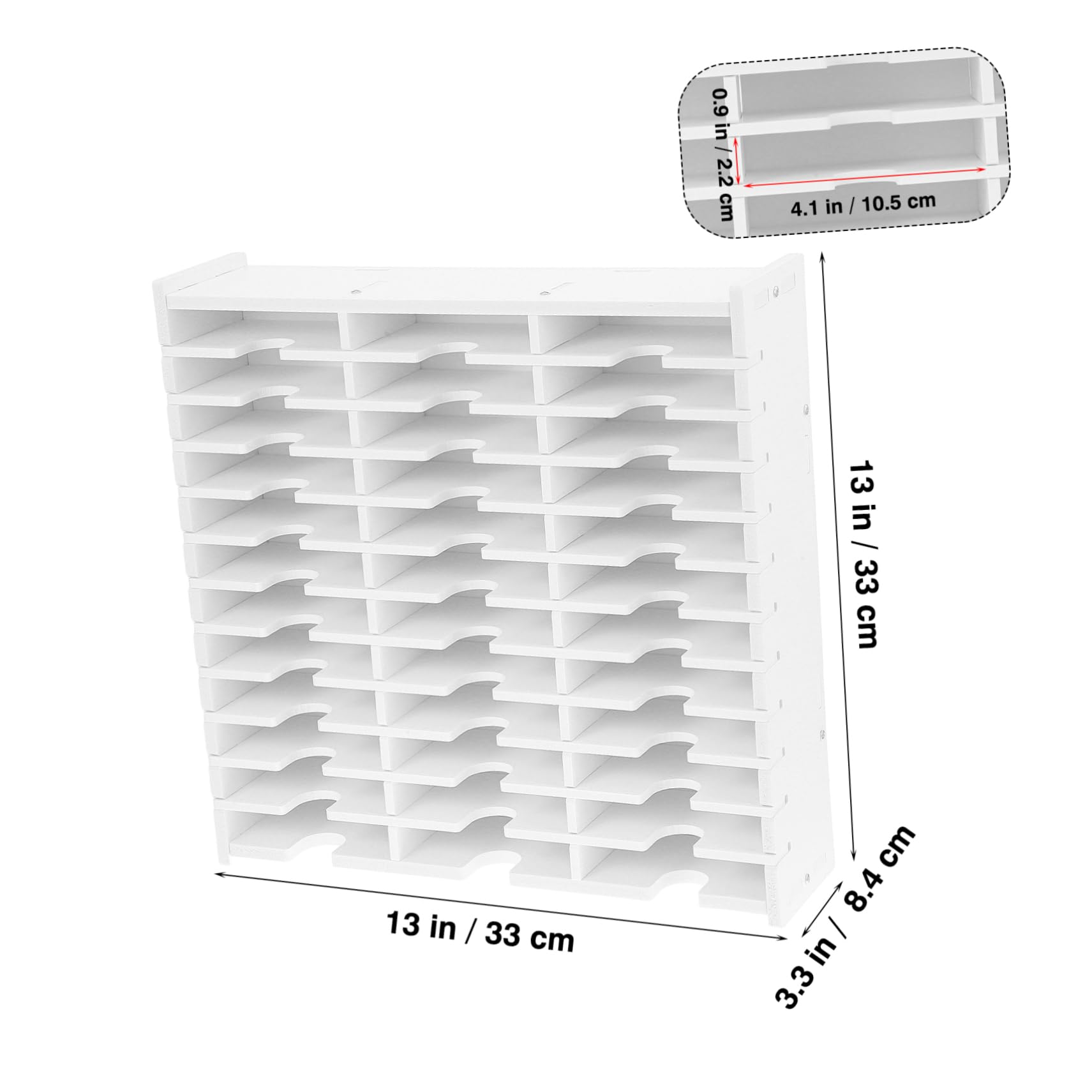 Luxshiny Multi Grid Inkpad Storage Box CD Holder Case for Discs Compact and Organizer for Dvds Ink Pads Protection for Home and Office Use
