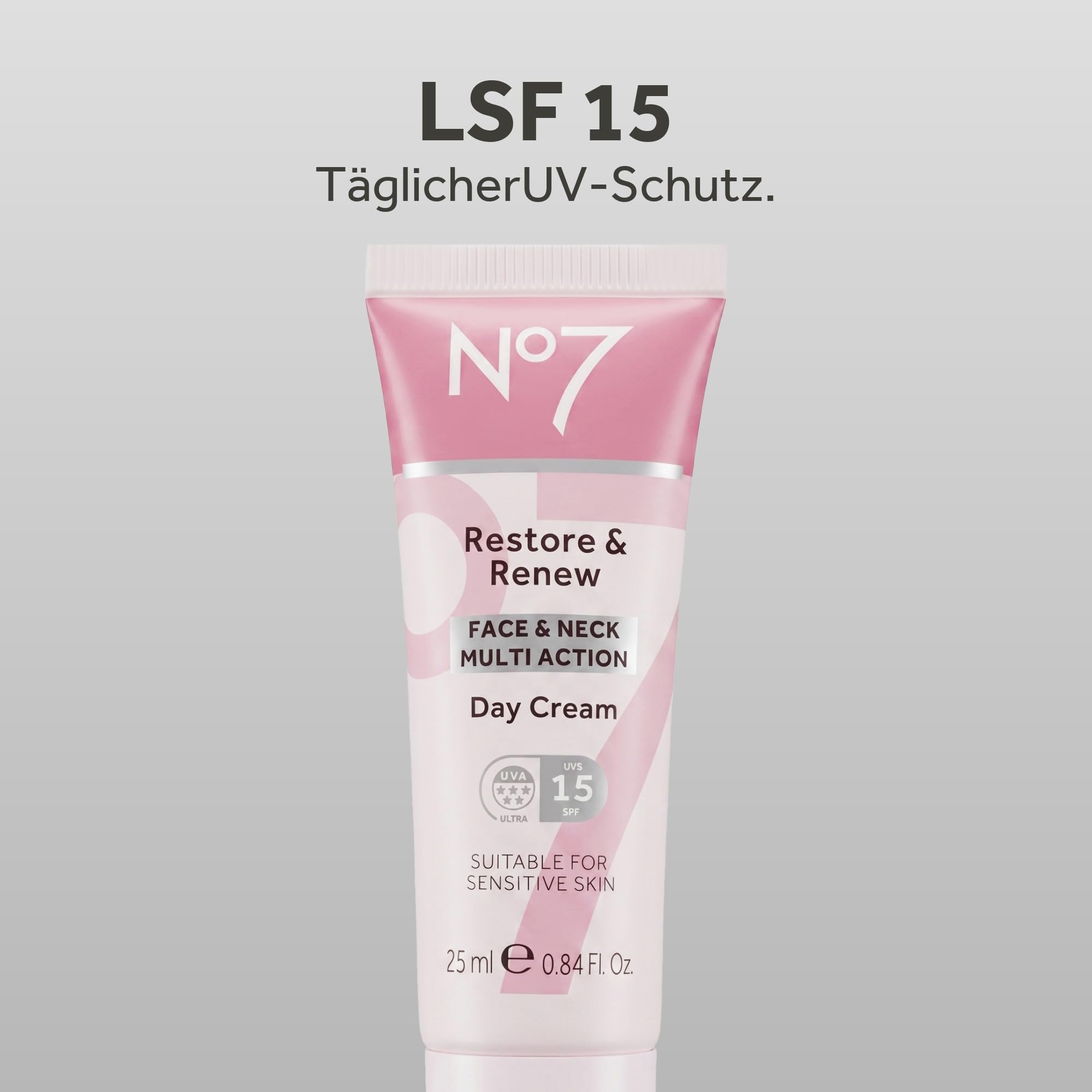 No7 Restore & Renew Anti-Aging Geschenkset - Hautpflege, 5-teilig | Gesichtsserum 30 ml, Tagescreme 25 ml, Nachtcreme 25 ml, Augencreme 15 ml, Retinol 10 ml, wirkt gegen Falten