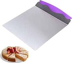 Espátula de bolo bandeja de transferência de pizza decoração de bolo levantador móvel placa pá ferramenta de cozimento de pastelaria ferramenta de cozimento seguro para bolo levantador de pão e pizza cortador de massa ferramenta raspador de alimentos casca de pizza