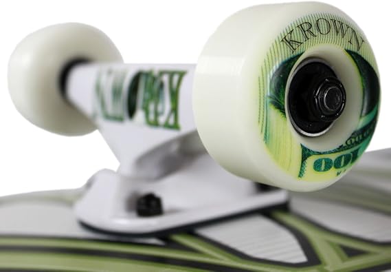 Krown Pro Complete Skateboard - Pro Style Quality - Maple 7-Ply Deck, Aluminum Trucks, Urethane Wheels, Precision Bearings - The Perfect Pro Board