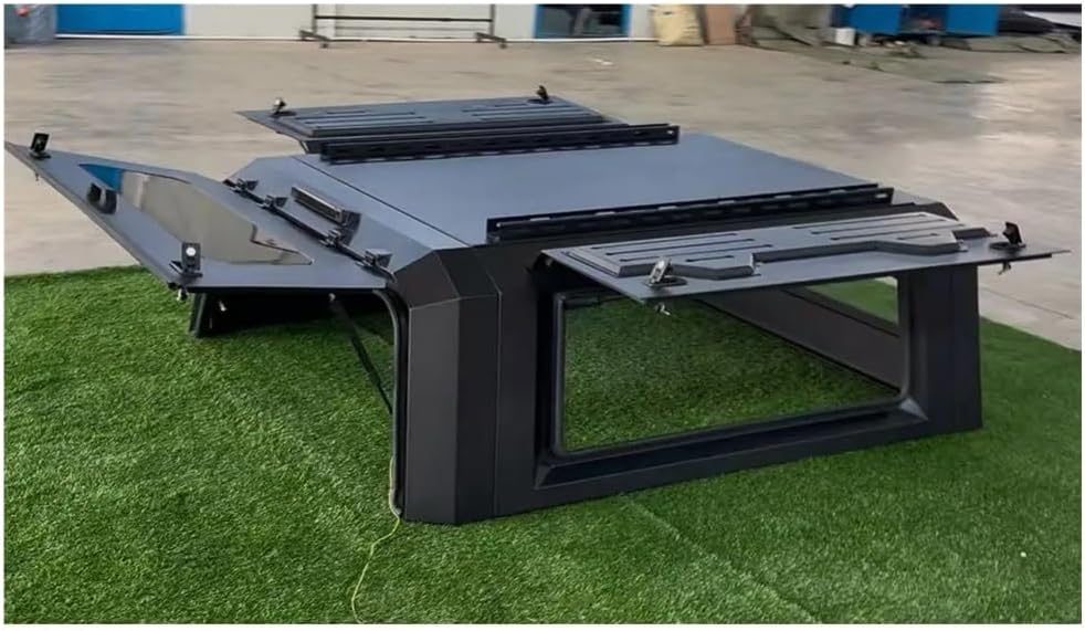 Aluminum Pickup Truck Canopy Compatible with Ranger XLS Waterproof Anti-Rust SmartCap Heavy-Duty Bed Camper Shell Locking Tailbox