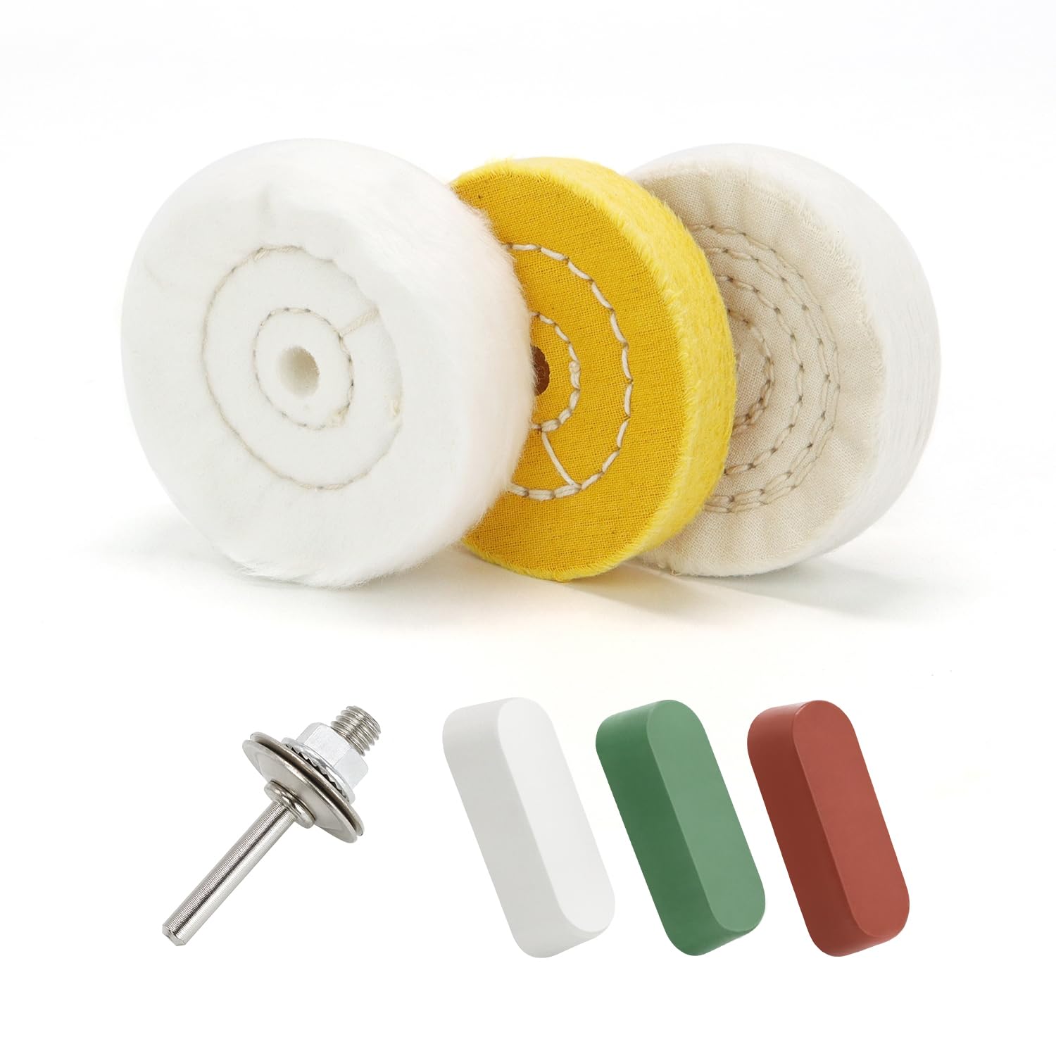 Buffing Wheels - 3 Inch for Grinders & Drills -7