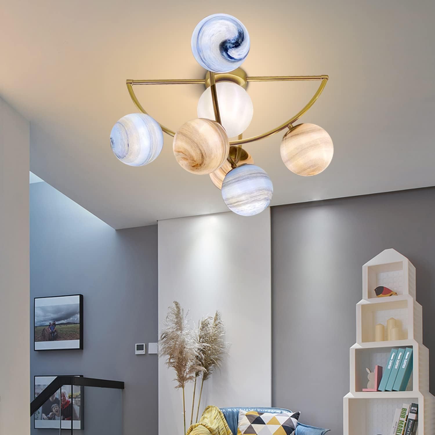 Plafonnier 7 lumières pour faire rêver les enfants dans leur chambre