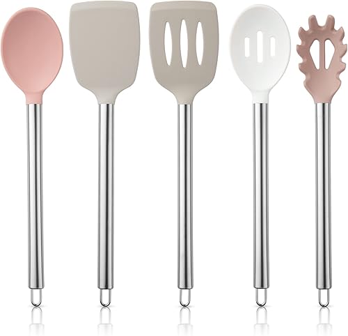 Miniatura 25 de COOK WITH COLOR Juego de utensilios de cocina de silicona, juego de utensilios de cocina, utensilios de cocina de silicona fáciles de limpiar,