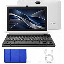 K07 7-inch Android 11 Tablet, 2GB RAM + 16GB ROM, WiFi 4, 3000mAh Battery; a Compact, Portable 7-inch Tablet that is Lightweight and Easy to Carry,Blue
