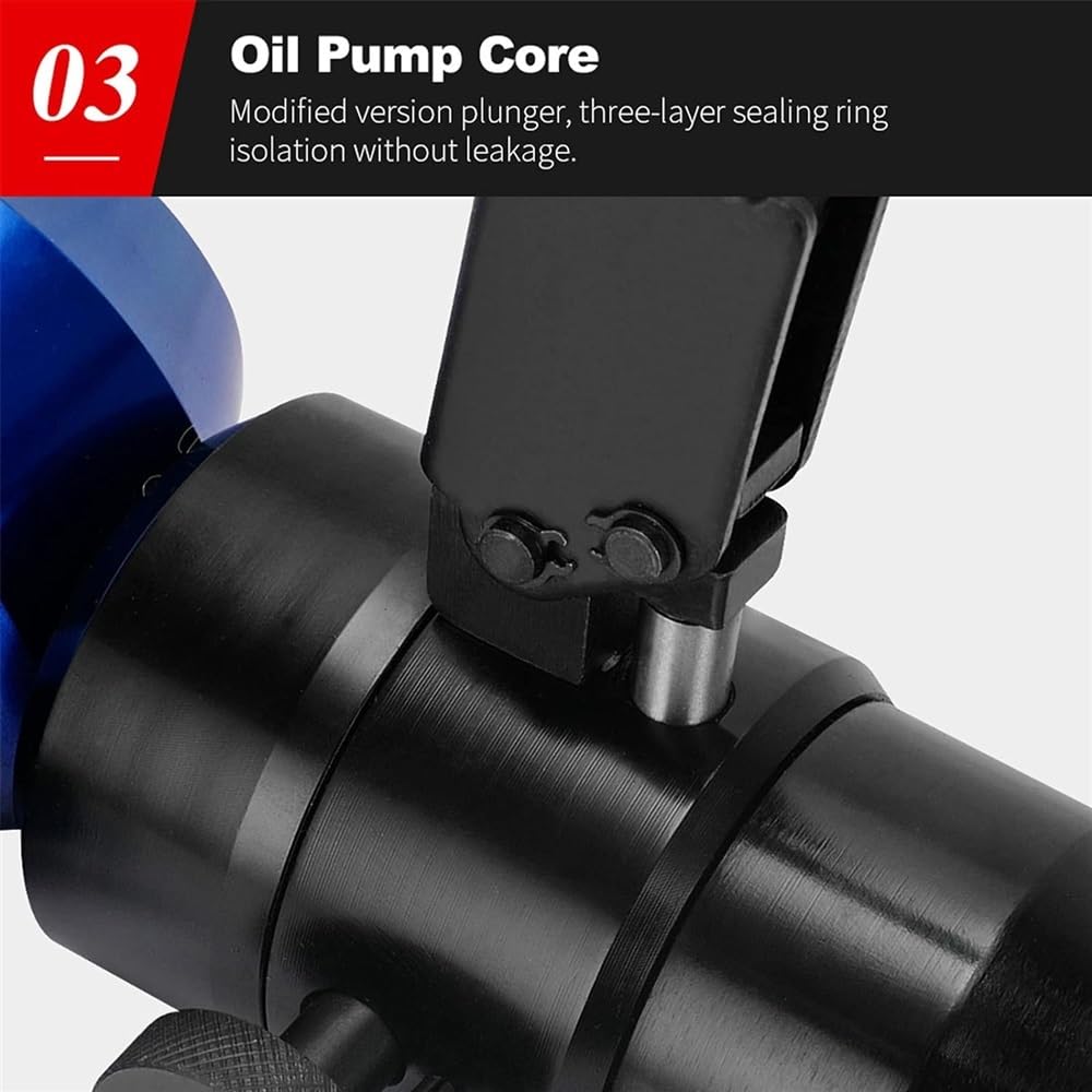 Perforatrice Idraulica Manuale, Attrezzo per Punzonatura, Kit Driver ad Eliminazione Diretta, Scavatrice Portatile per Lamiera con 6 Matrici