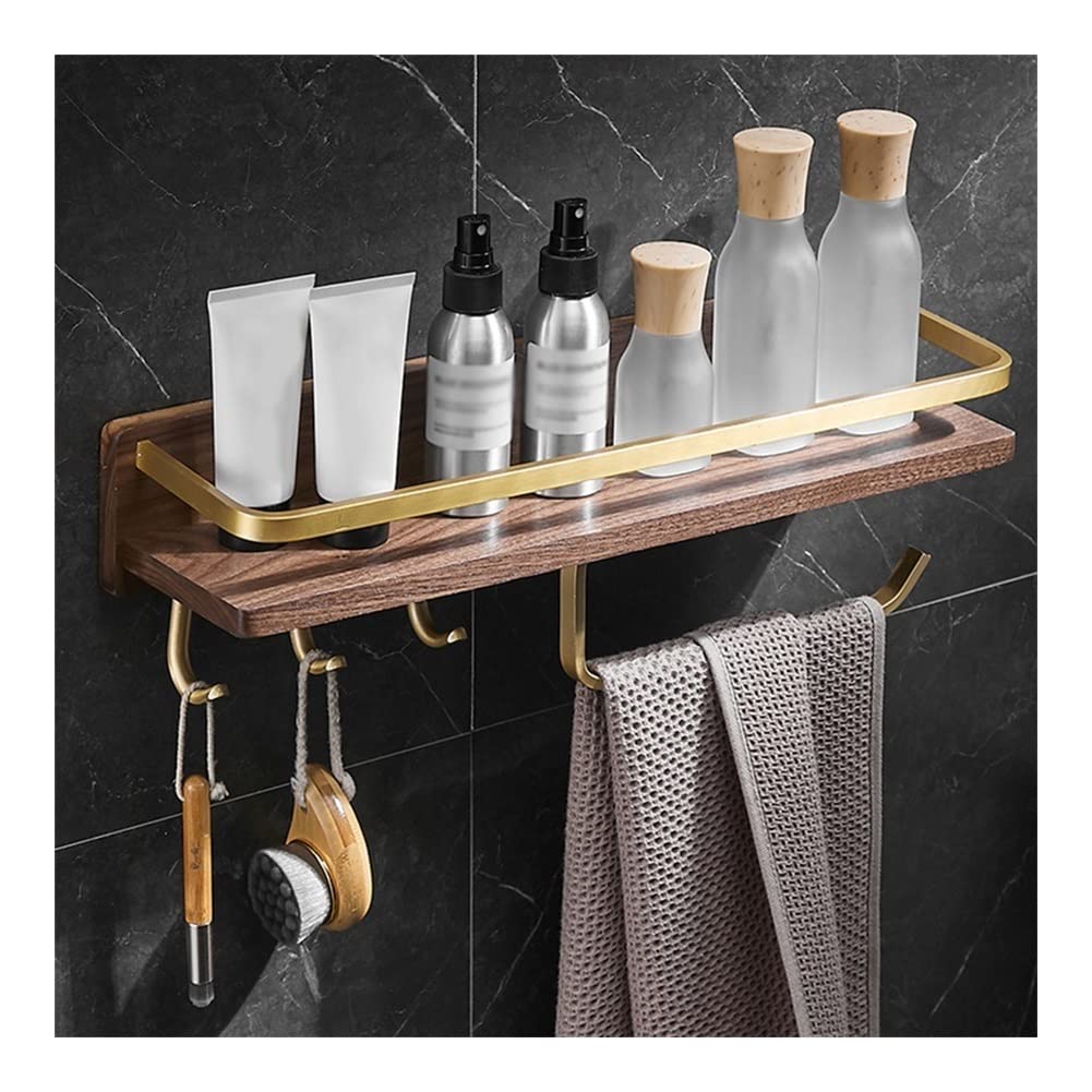 GTFDXJ Shower Caddy Wall-Mounted Kitchen Organizer Aluminum Storage Rack Cabinet Shelf Bathroom Shelf Bathroom Organizer