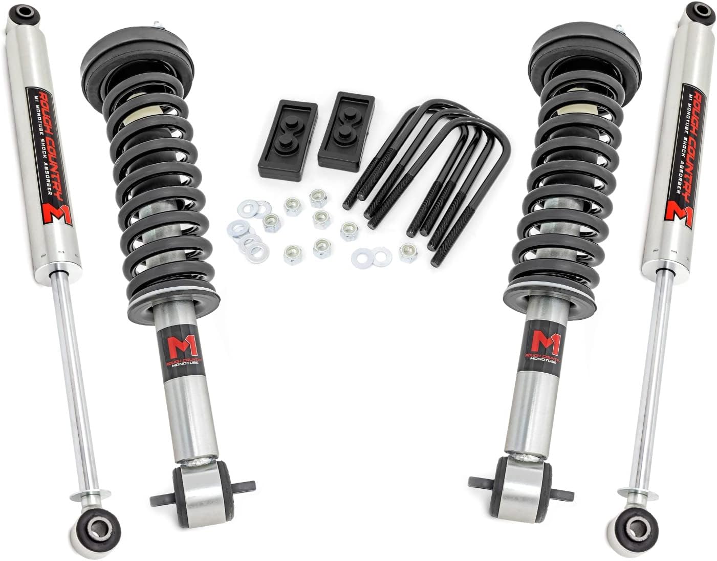 Rough Country 2" Leveling Kit w/M1 Struts for 2014-2020 Ford F-150 4WD - 50040