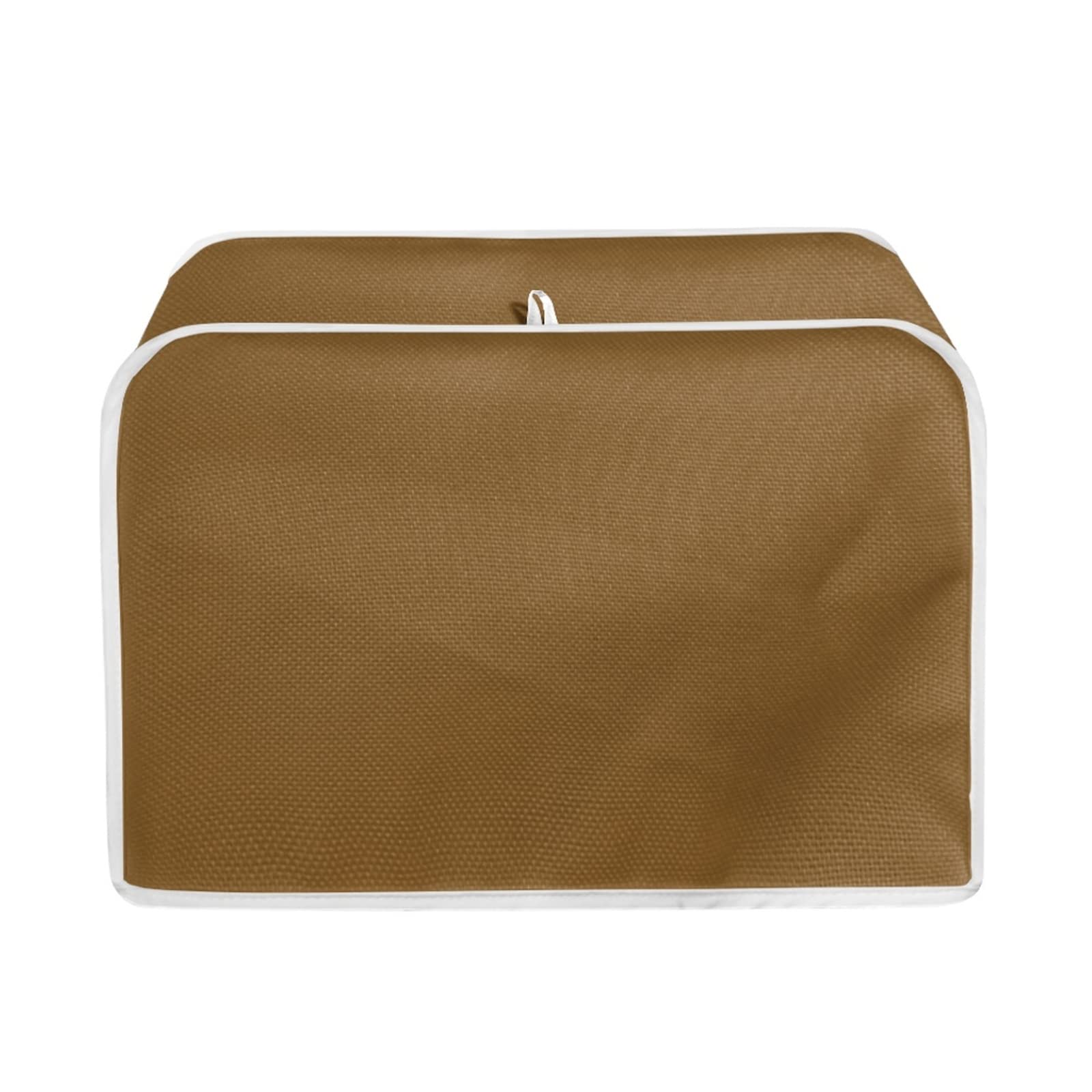 TOADDMOS Brown Toaster Cover 2 Slice Wide Slot Decorative,Small Kitchen Appliance Bread Maker Dust and Fingerprint Protection — image 1