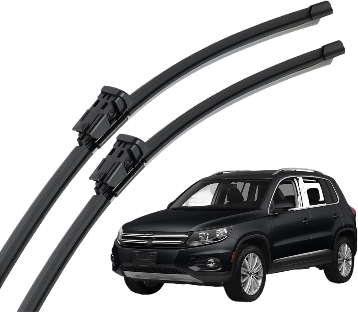 ZhangXD Front Windscreen Wipers For VW Tiguan MK1 2007-2017, Windshield Window Brush Front Wiper Blades All-Weather Replacement Set Easy Installation