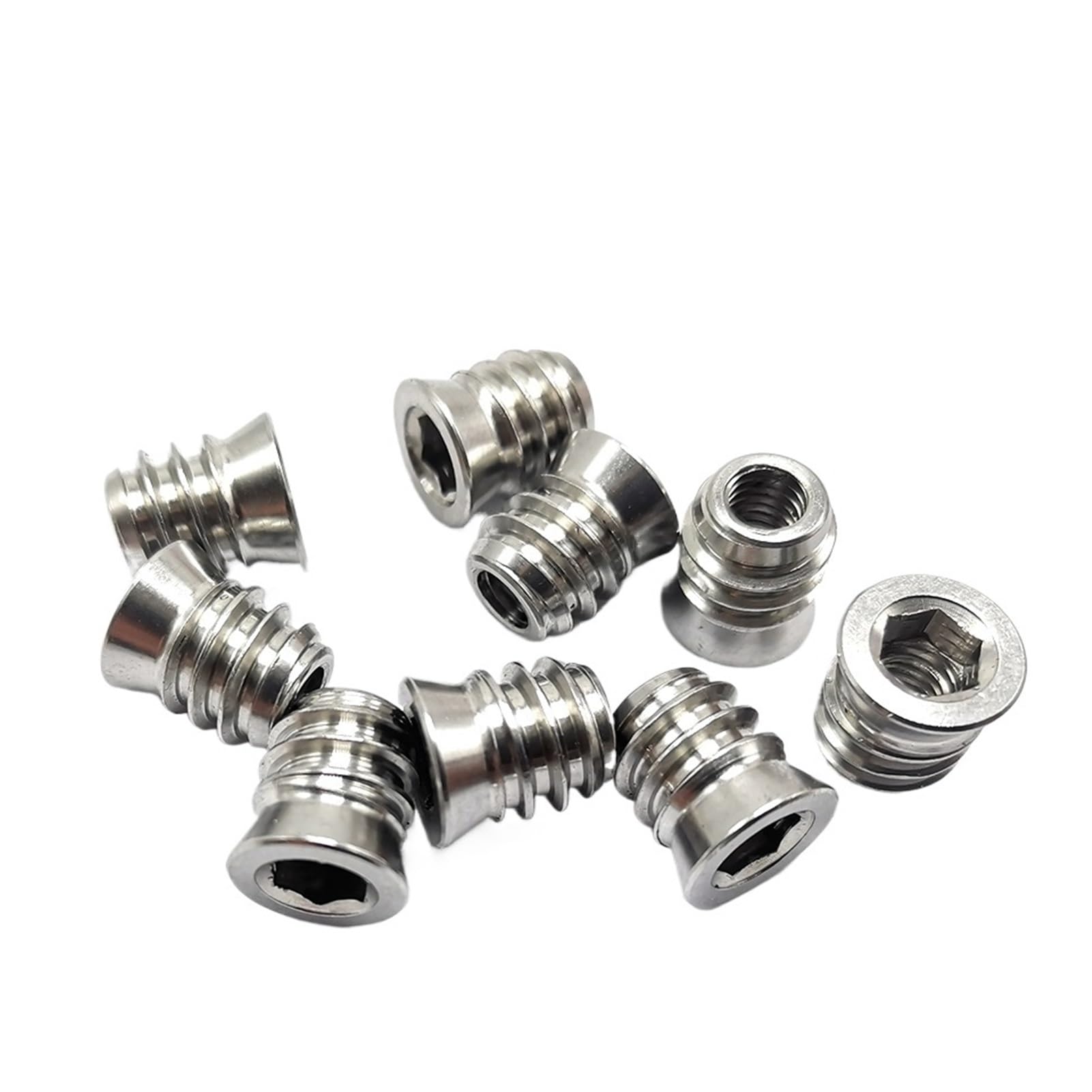 Compatible con tuercas de inserción hexagonales M3-M10, tuerca incrustada madera acero inoxidable 304, B063(M10x18 (30 pieces))