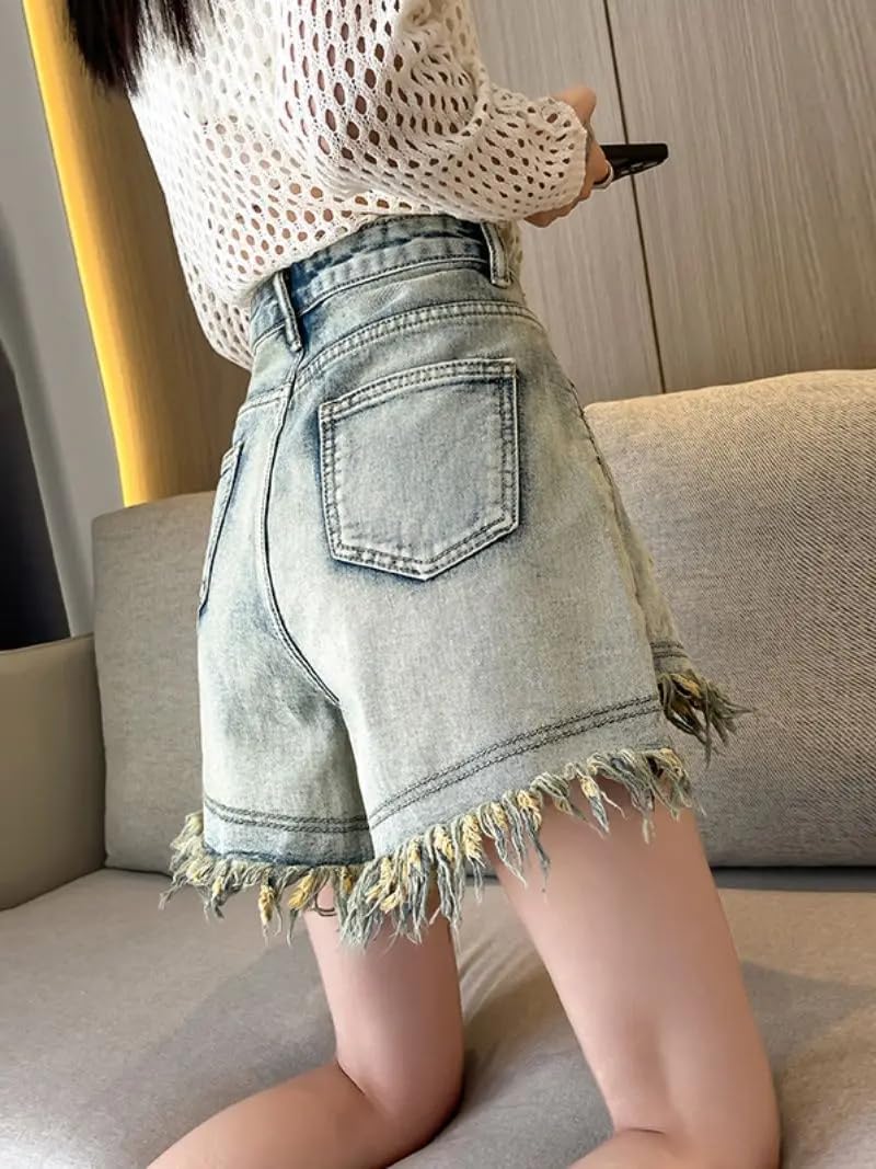 Female Short Jeans Pants High Waist Women's Denim