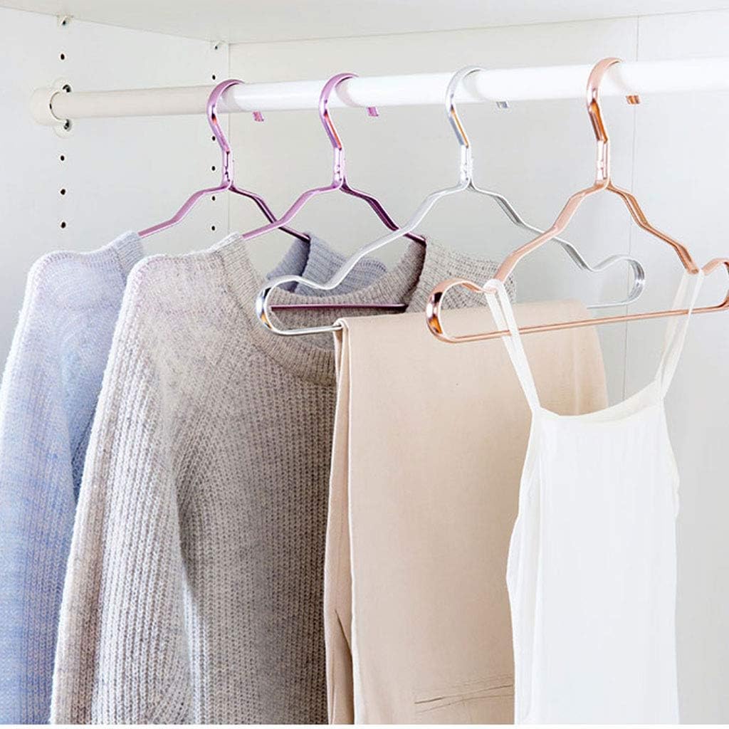 5-Pack of Stable Aluminum Coat Hangers/Coat Hangers (Silver)