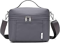 Vista 51 de NOL Natural Organic Lifestyle Bolsas de almuerzo aisladas para mujeres Bolsa refrigeradora Nailon ligero impermeable Lonchera para el trabajo