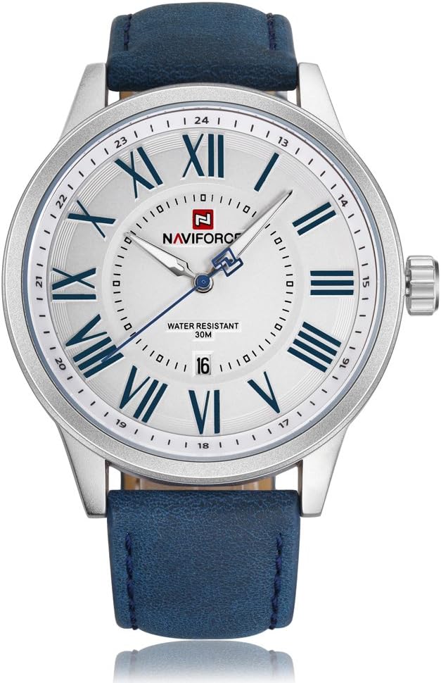 Original Men's Sports Leather Strap Date Wrist Watch 9126
