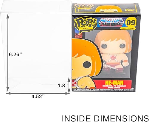 Miniatura 2 de Platinum Protectors Vitrina de plástico compatible con pin esmaltado Funko Pop (paquete de 10)