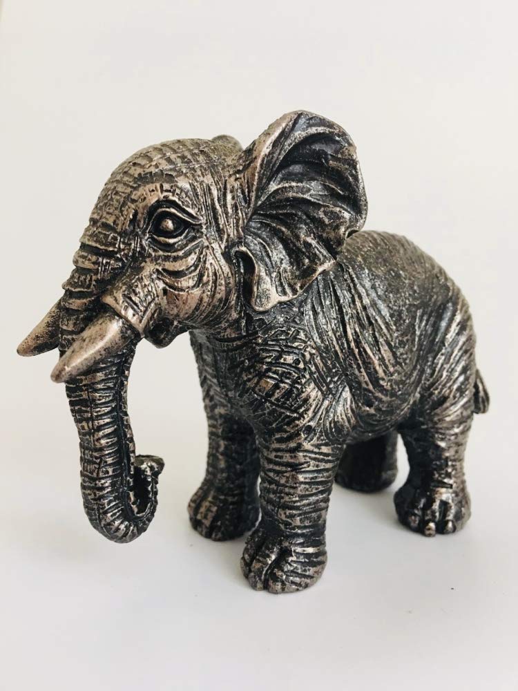 A Bit Quackers Elephant - Bronzed Statue - Mini