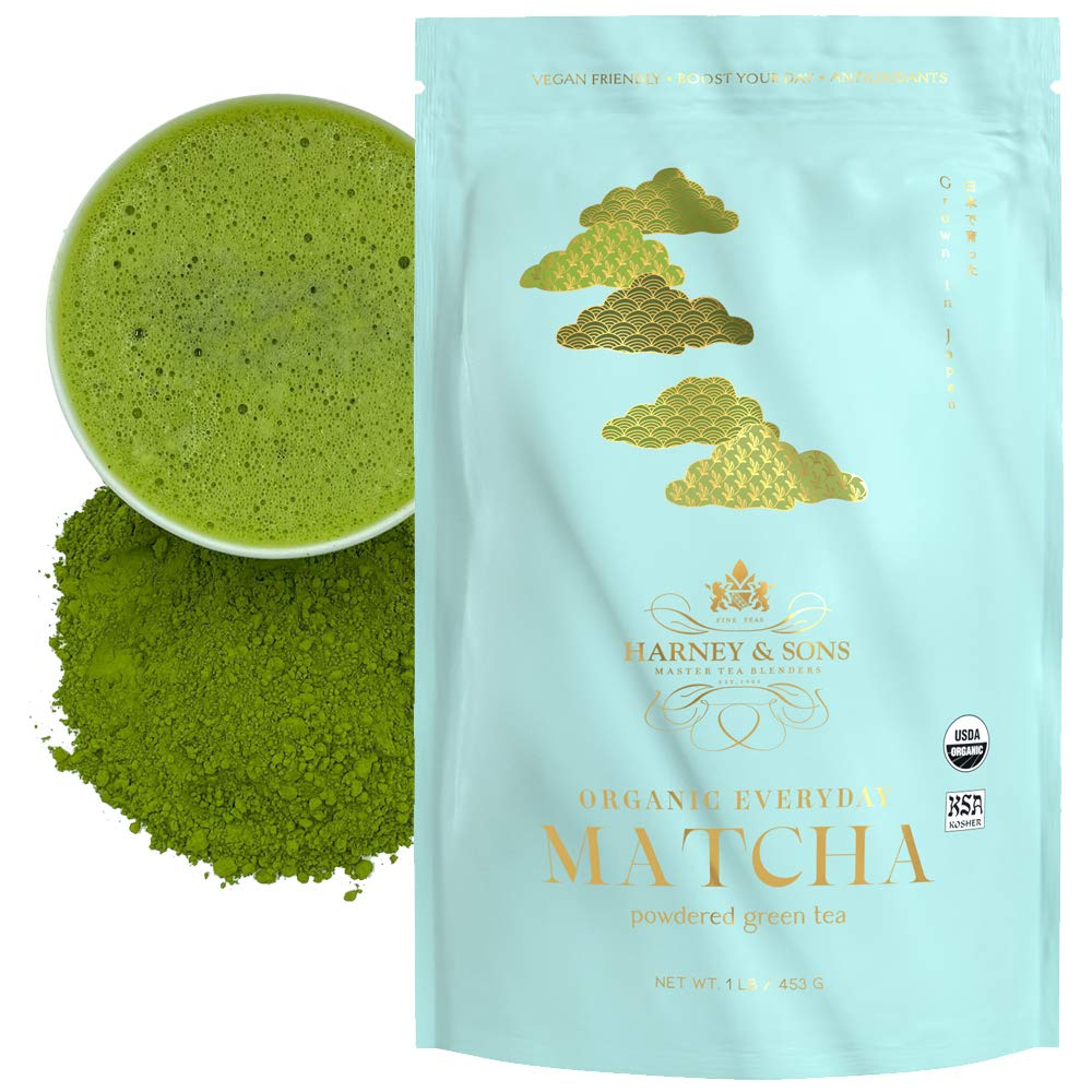 Harney Sons Organic Everyday Matcha 16oz Bag Powdered Matcha Tea