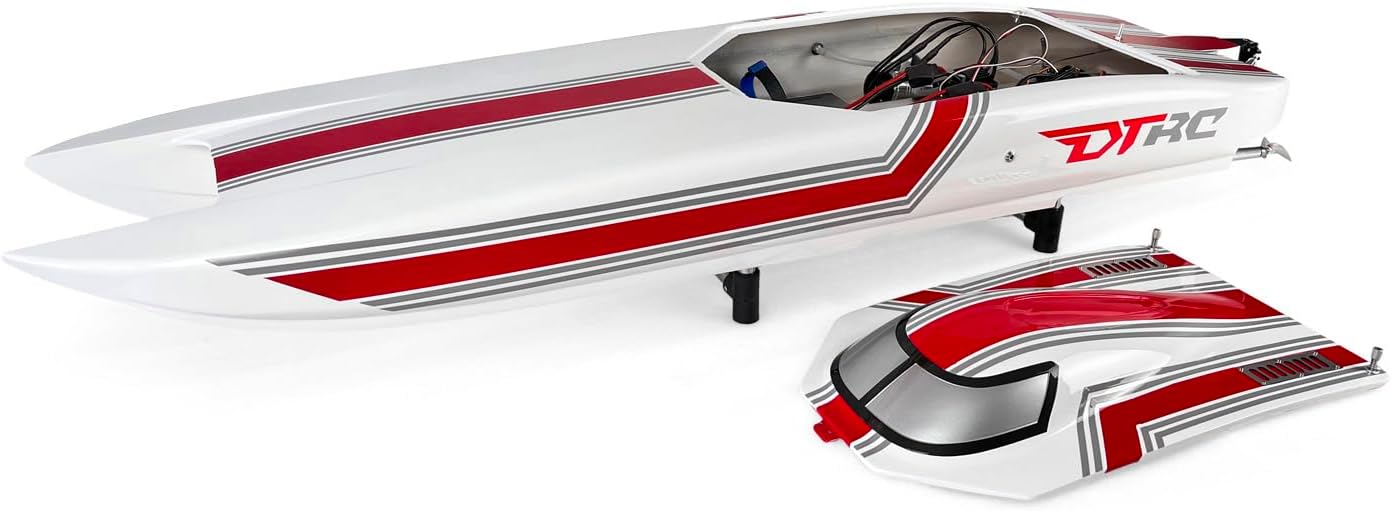 Toucan RC Hobby E51 Fiber Glass Electric PNP RC Boat Racing Dual Motors Servos ESCs W/O Battery