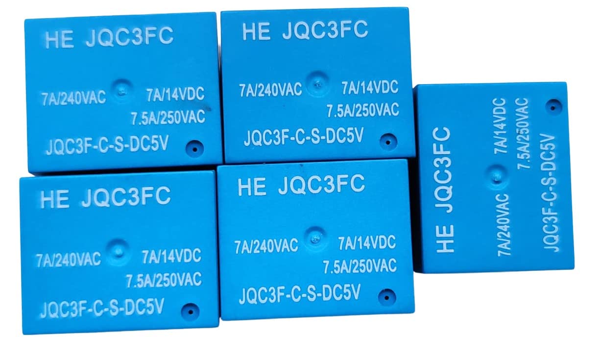 5V 7A 5 Pin SPDT subminiature High Power Relay PCB Mount (Pack of 5) (B09H3G9X3G) Amazon Price History, Amazon Price Tracker