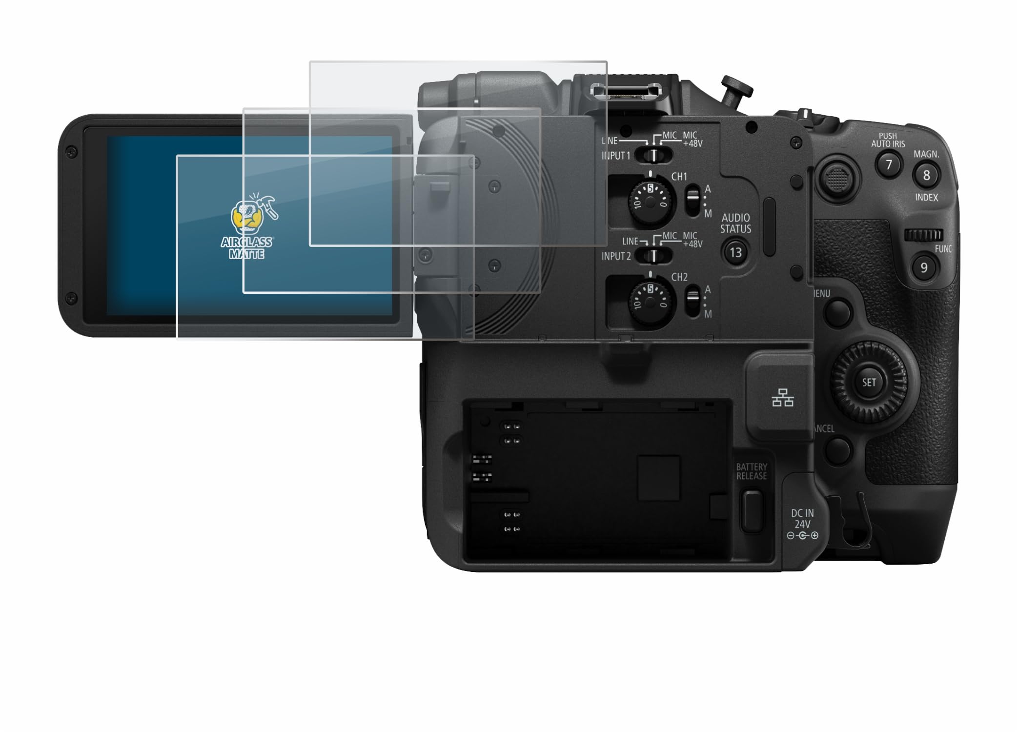 brotect Anti-Glare Glass Screen Protector Matte Compatible with Canon EOS C400 (3 Pack) - Anti-Scratch 9H Protection Film