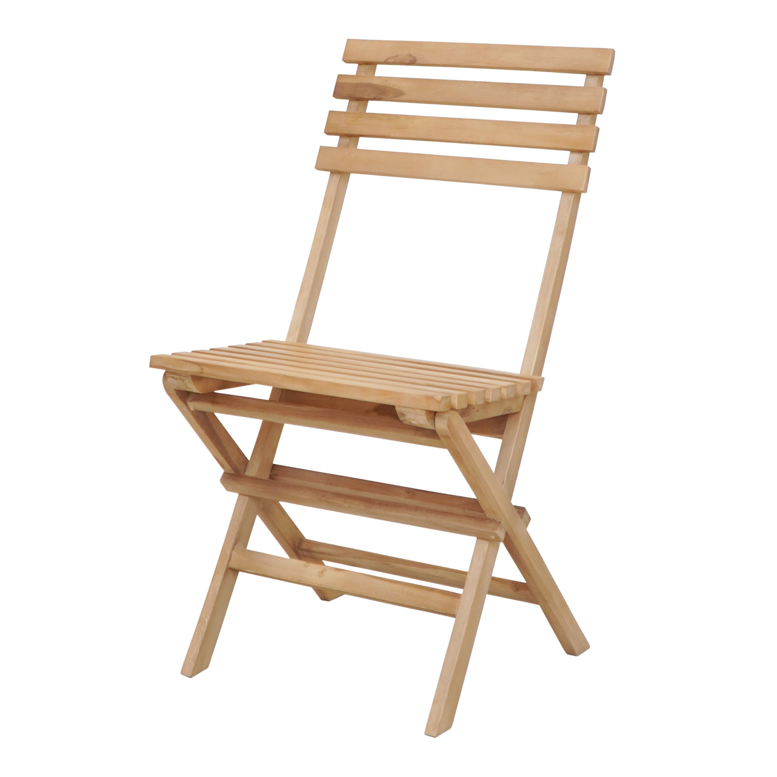 AXI Rae Table Et Chaise Bistrot, 2 Chaises 1 Table, Ensemble Bistro Extérieur en Bois, 100% Teck - Salon De Jardin Bistrot, Table Bistrot pour Jardin/Balcon/Terrasse