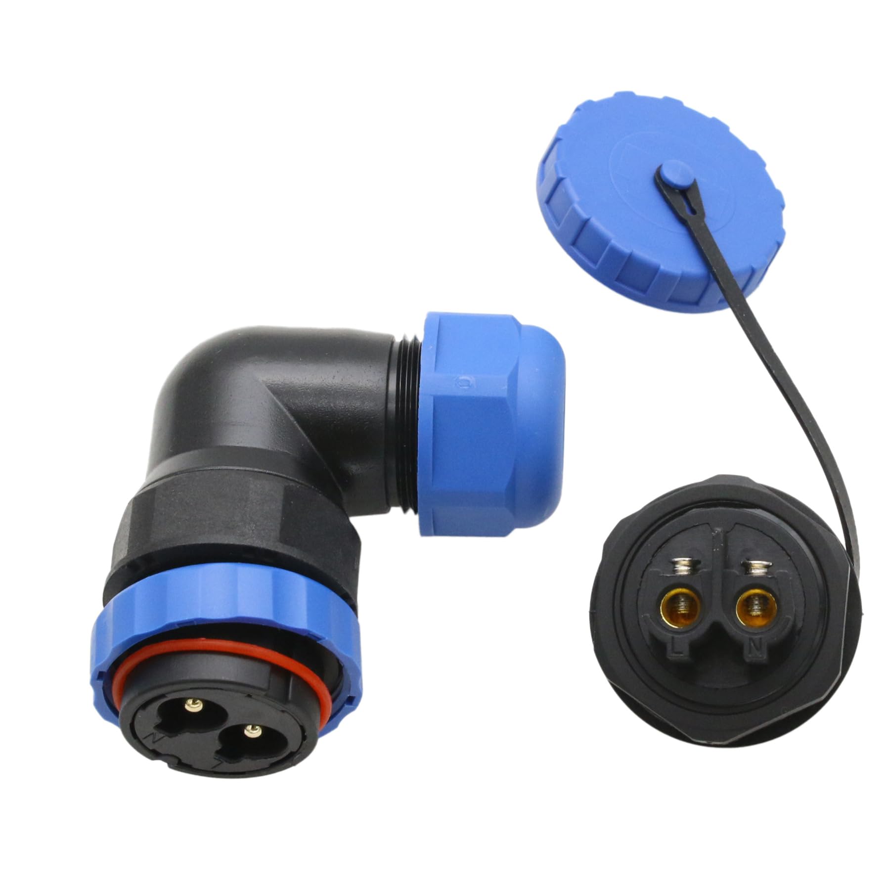 Connecteur Carré IP68 2-5 Broches 220-380V - Imperméable, Pour Montage Panneau, Neuf Générique