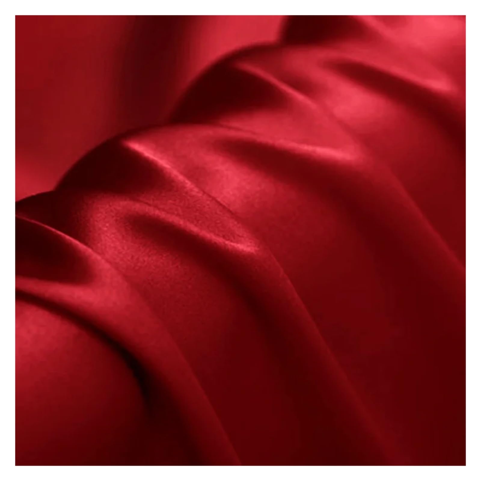 Tela de Raso Satin Ancho 280cm Tela 30 momme Seda Peso Pesado Liso Teñido DIY Vestido Ropa de cama Bufanda(11-Wine Red,1 meter)