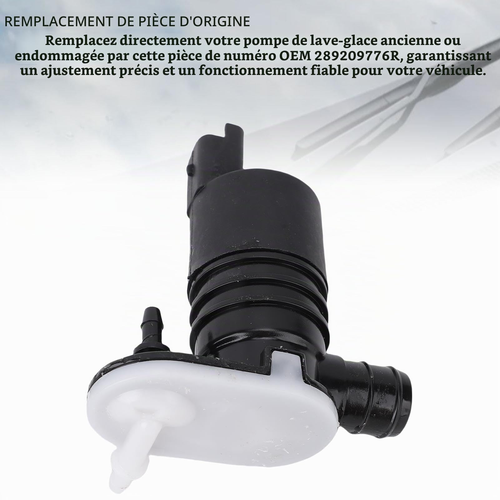 Pompe à Lave-glace Avant Assurez le Flux D'eau Lisse de Longue Durée 289209776R pour Kadjar V