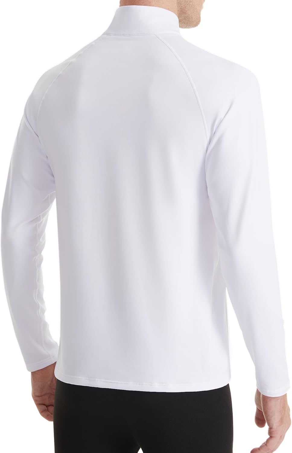 Runhit Men's Quarter Zip Fleece Pullover Thermal Running Shirts Lightweight Sweatshirt Long Sleeve Polo Shirt - Image 3