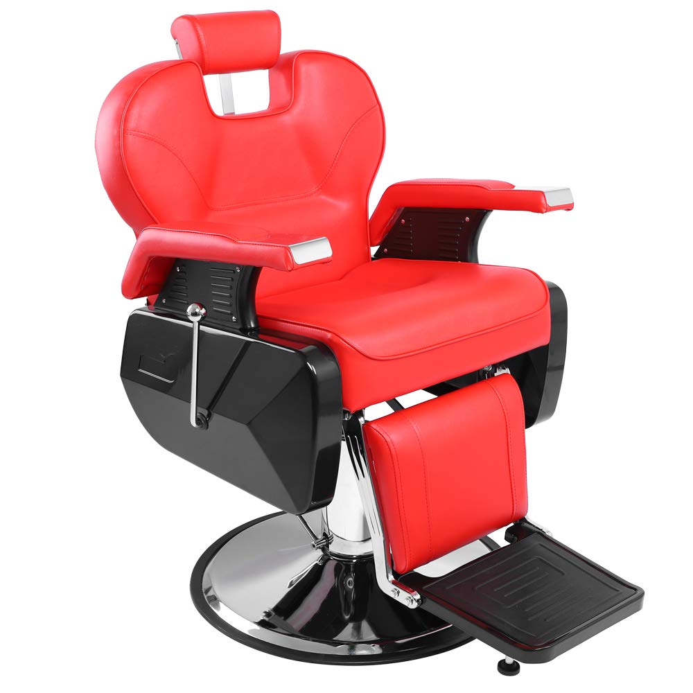 OmySalon All Purpose Hydraulic Barber Chair Recline 360 Degree Swivel Height Adjustable Heavy Duty Hairdresser Chair Beauty Salon Spa Tattoo Styling