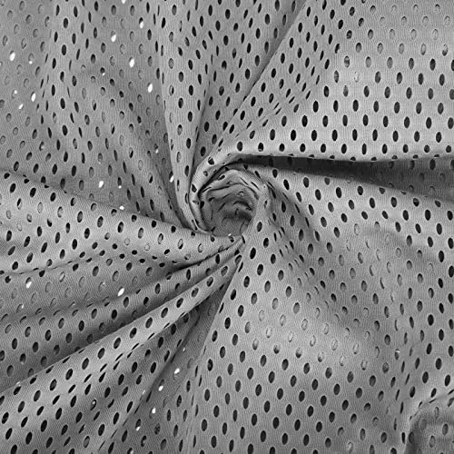 Men's Mesh Shirts And Shorts Sets Summer 2 Piece Outfits Button Down Knit Tops And Beach Shorts Sports Jogging Suits Gray #TOP4